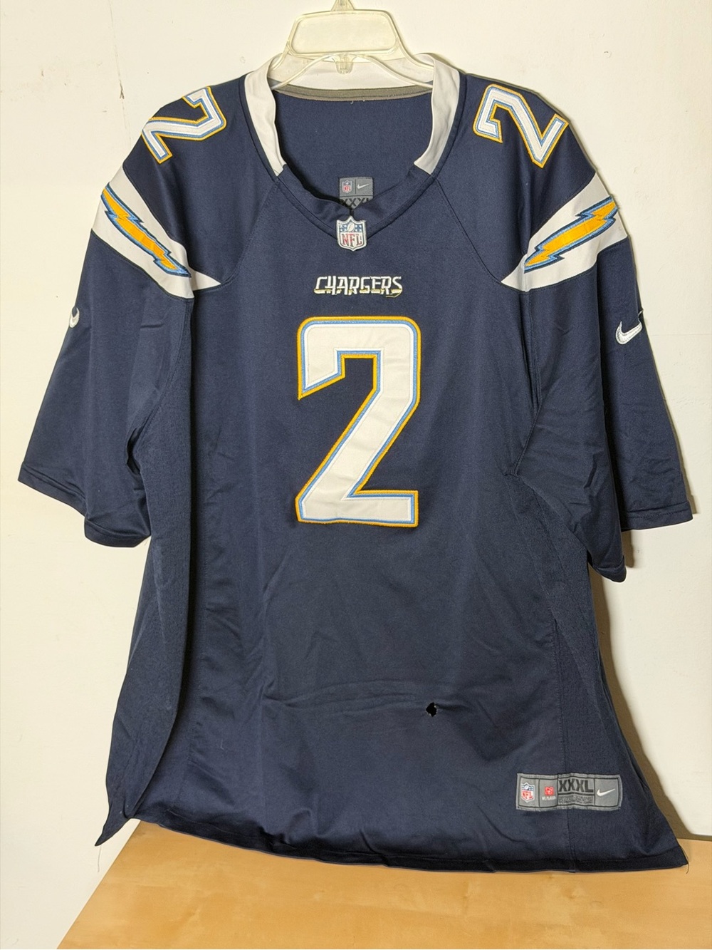 Nike On Field San Diego Chargers Droopy #2 Custom Jersey 3XL